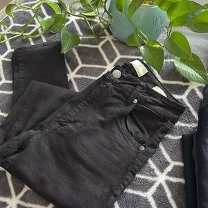 Women’s Cotton On Hi rise skinny black cotton jeans size 4